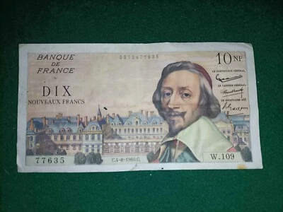 Billet 10 Francs - Richelieu 4-8-1960 Fay 57/9 - TTB Rare - Photo 1/2