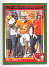 2024 Score - Rookies Green #378 Kamal Hadden (RC)