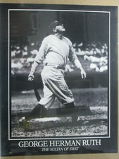 Vintage Babe Ruth 1990 poster George Herman Ruth The Sultan of Swat 13070