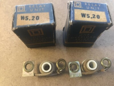 SQUARE D,  W5.20 OVERLOAD RELAY UNIT (lot of 2)