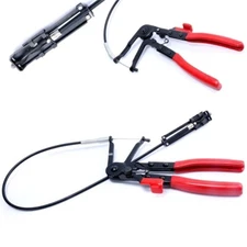 1pc Flexible Extended 24" Cable Wire Hose Clamp Plier Automotive Tool Oil Fuel