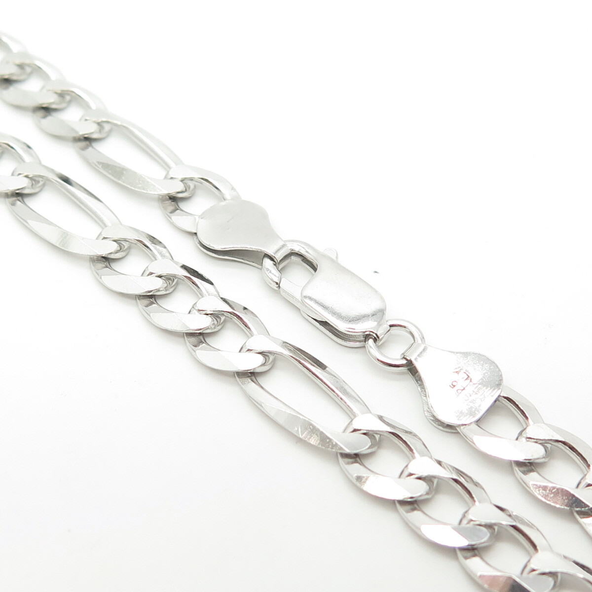 silver ネックレス　925 ITALY 925 Sterling Silver Italian Italy Rope Chain Necklace 7mm 22