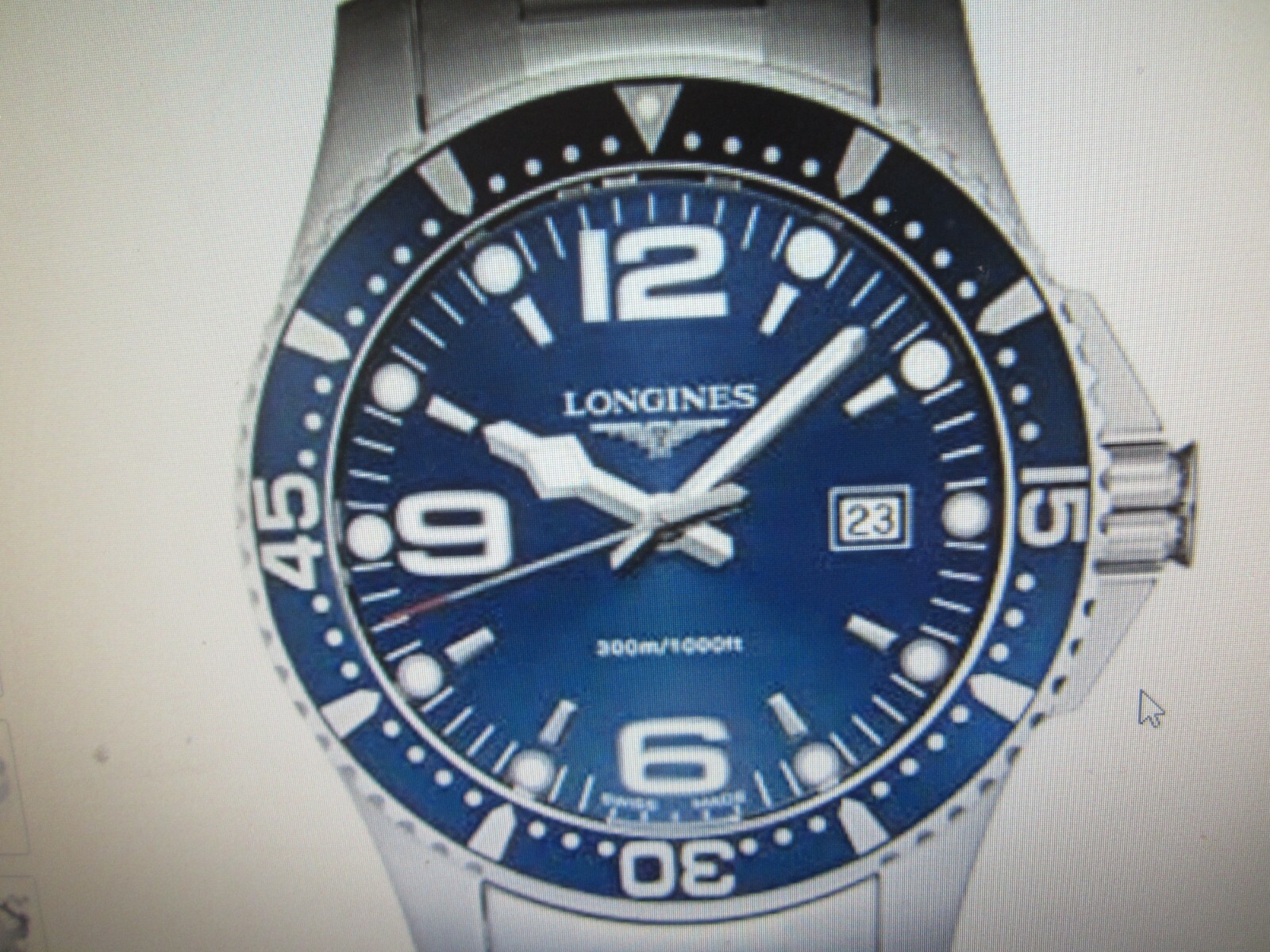Longines HydroConquest Blue Men's Watch - L3.640.4.96.6 for sale online |  eBay