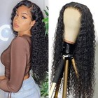 USA Hair Curly Front Wig Women Brazilian Long Curly Wavy Hair Wigs Women Costume
