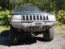 1993-98 Jeep Grand Cherokee ZJ Winch Plain Front Bumper  