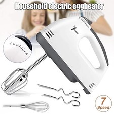 Tragbare Handmixer Elektrische Handrührgerät Rührbesen Mixer Handrührer 7 speeds