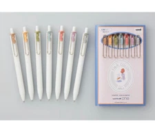 New FIKA COLOR Uni-ball One Gel Ink Pen 0.5 0.38 Avocado Green Gray Plum Purple