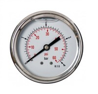 "63Mm 0-60 Psi 0-4 Bar 1/4\" Glyzerin Manometer Druckluftmesser MessgeräT"