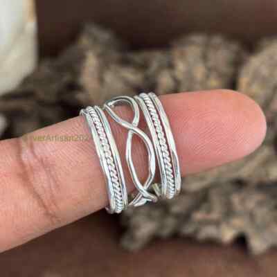 Set of 7 Sterling Silver Stacking Ring, Midi Rings ,Thin Silver Ring, , All size