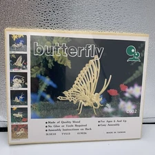 New IQ Assembling Products Bug Series Wooden Puzzle Kits Butterfly