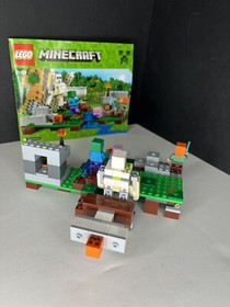 LEGO 21123 Minecraft "The Iron Golem" 100% COMPLETE w/ Instructions & Minifigs