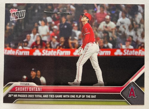 2023 MLB Topps NOW 579 SHOHEI OHTANI 35th HR BAT FLIP LOS ANGELES ANGELS In hand
