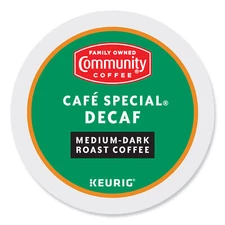 Community Coffee Cafe Special Decaf Coffee K-Cups, 24/Box