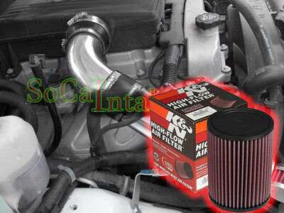 K&N Filter with 2pc Generic Air Intake system For 07-10 GMC Canyon 2.9 L4 3.7 L5