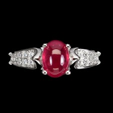 925 Sterling Silver Ring Oval Ruby 8x6mm Natural Gemstone Jewelry Size 8 Gift