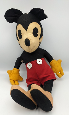 RARE c1930s McCall No 91 Mickey Mouse Disney Vintage Stuffed