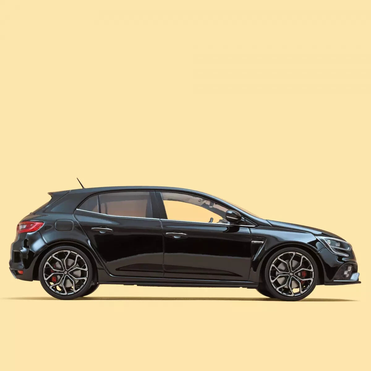 Norev 1/18 Renault Megane R.S. 2017 Black Diecast 185227 ABA