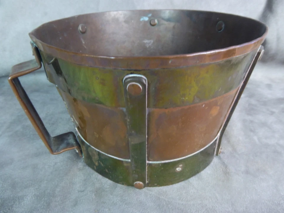 MESURE A GRAINS, ancienne, en cuivre et laiton. - Photo 4/4