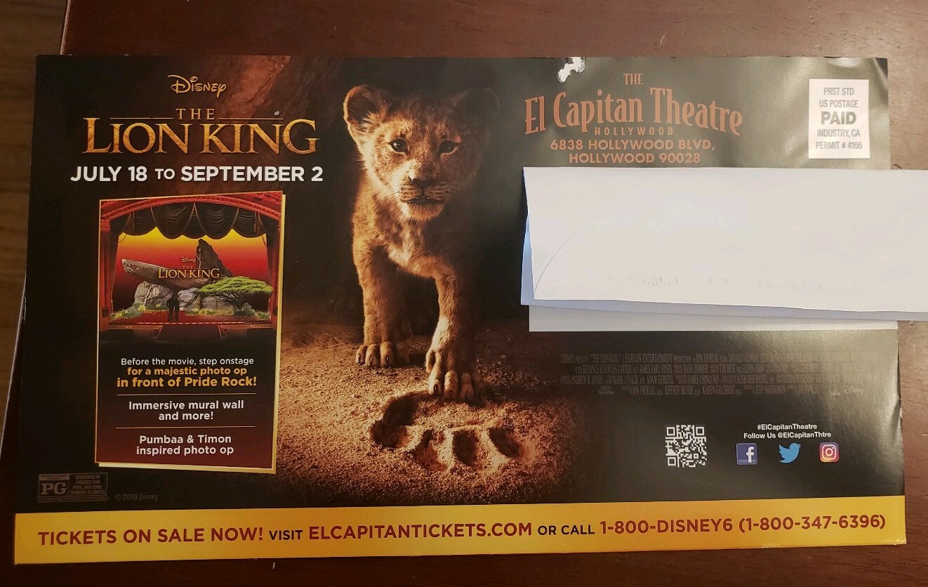 Disney The Lion King Movie Brochure El Capitan Theatre Mini Poster Ebay Disney The Lion King Movie Brochure El Capitan Theatre Mini Poster Ebay