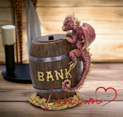 Original Nemesis Now Dragon Heist Spardose Figur 14 cm Wohndeko Geschenke