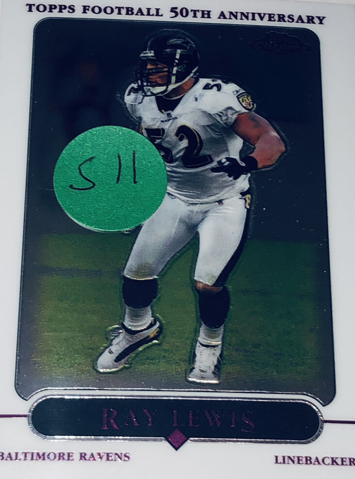 2005 Topps Chrome Ray Lewis #33 Baltimore Ravens Member HOF S11