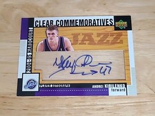 Andrei Kirilenko Upper Deck 2004-05 Hardcourt Clear Autograph Jazz $$$