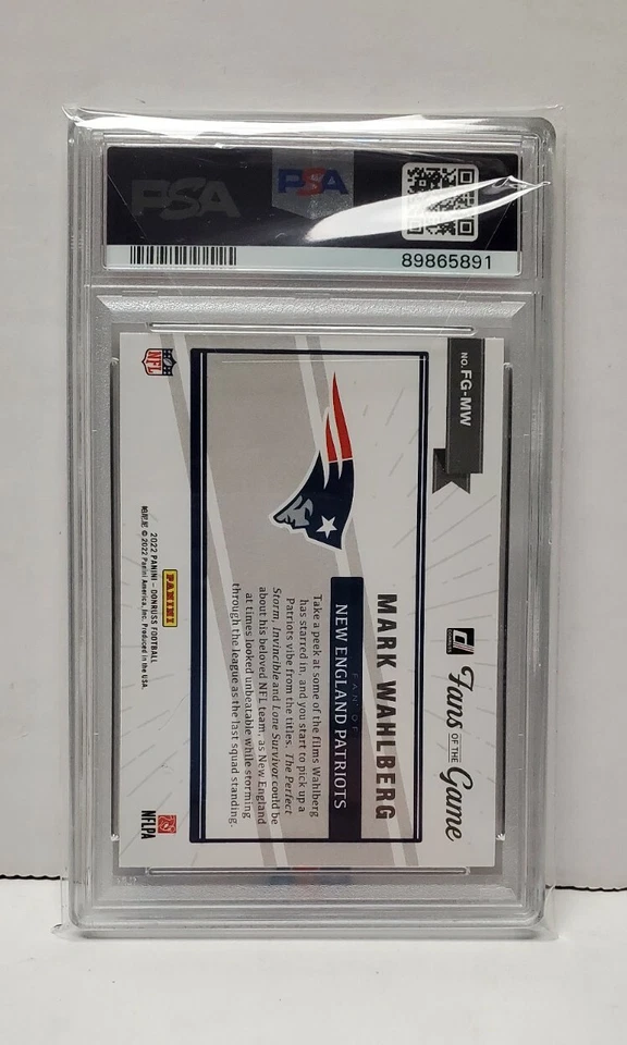 PSA 9 Mark Wahlberg Fans Of The Game #FG-MW 2022 Panini Donruss Pop 6 (2 Higher) - Image 2 of 4