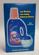 2 Vintage NIB Downy Enhancer Fabric Conditioner Single Use Packets 2000