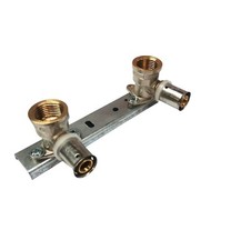 Concealed Shower Fitting Bracket 1/2" x 16mm PEX Tap Mixer Bar Valve Wall Plate