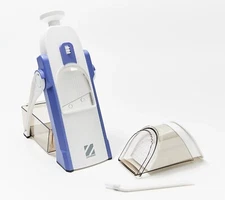 Geoffrey Zakarian Safe Slice Upright Mandoline w/ Thickness Adj. - Eggplant