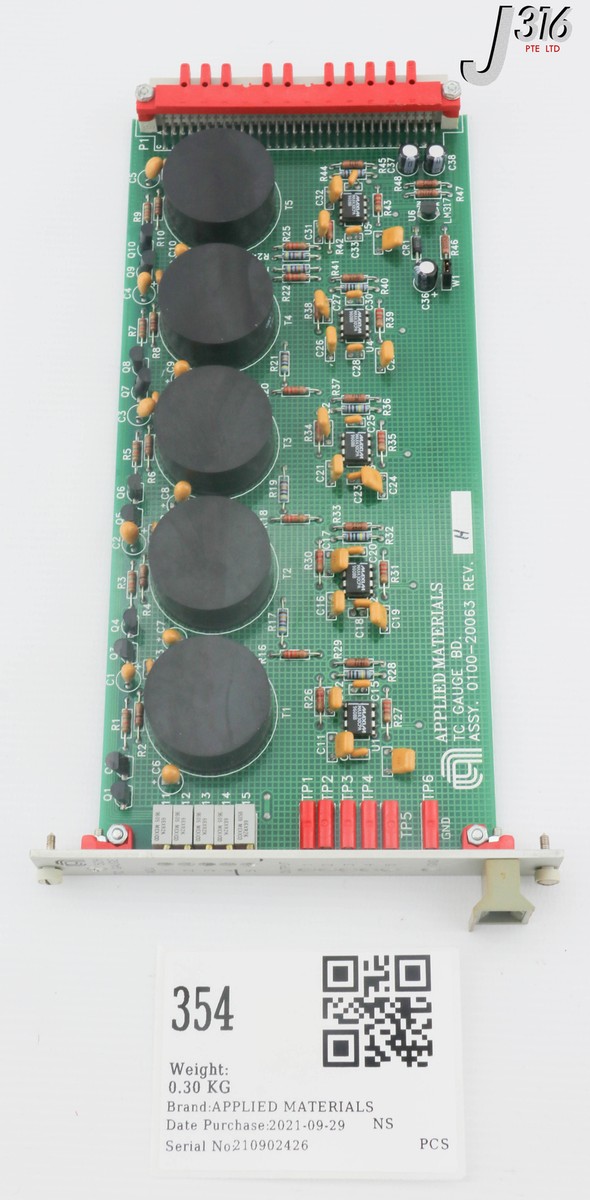 354 APPLIED MATERIALS PCB ASSY, TC GAUGE 0100-20063 | eBay