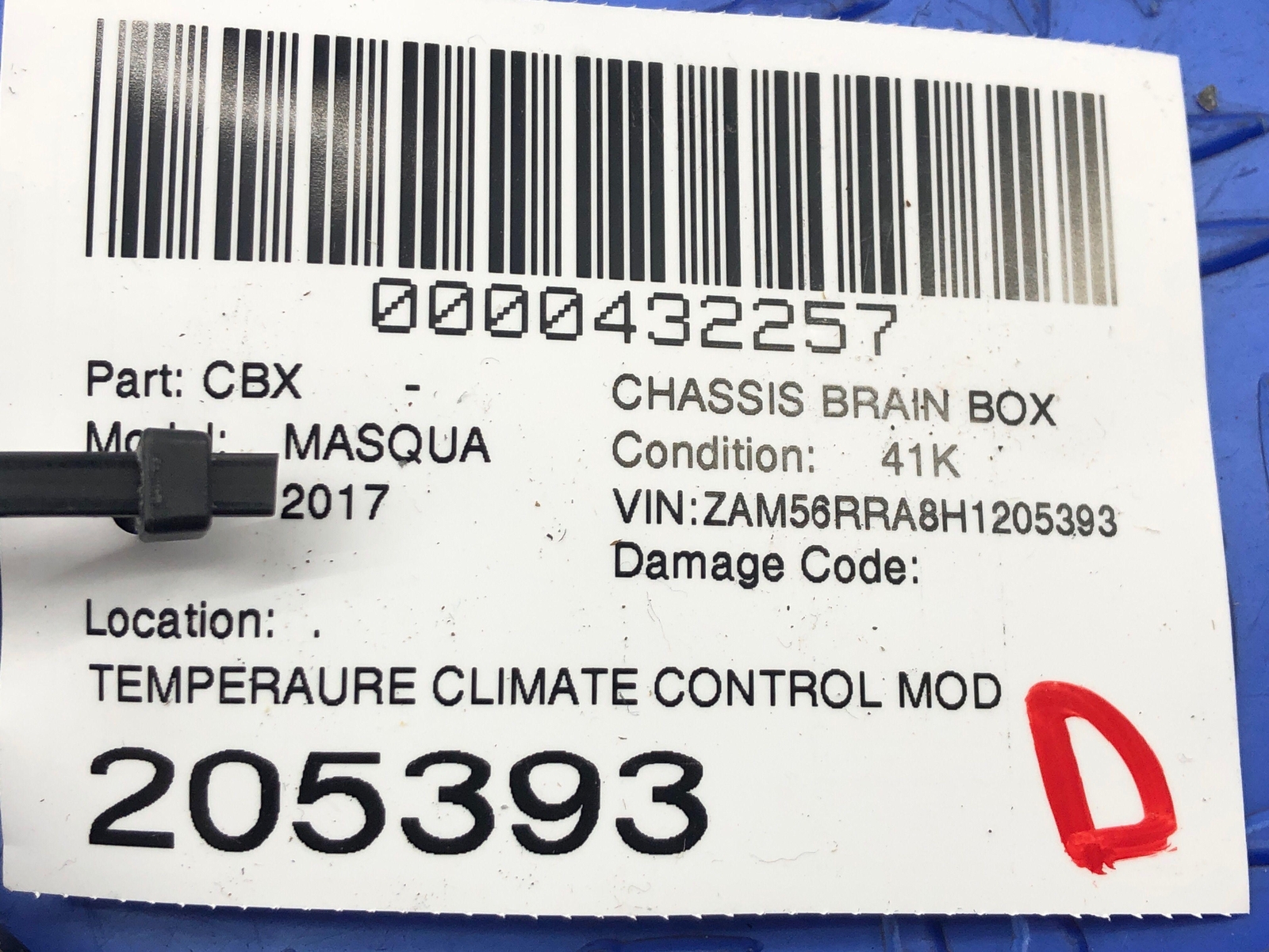 2014-2017 MASERATI QUATTROPORTE TEMPERAURE CLIMATE CONTROL MODULE 670036007 OEM