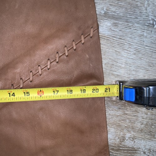 Vintage Polo Ralph Lauren Leather Skirt Women's 8 Camel 90s Western Braid RRL - Picture 16 of 24