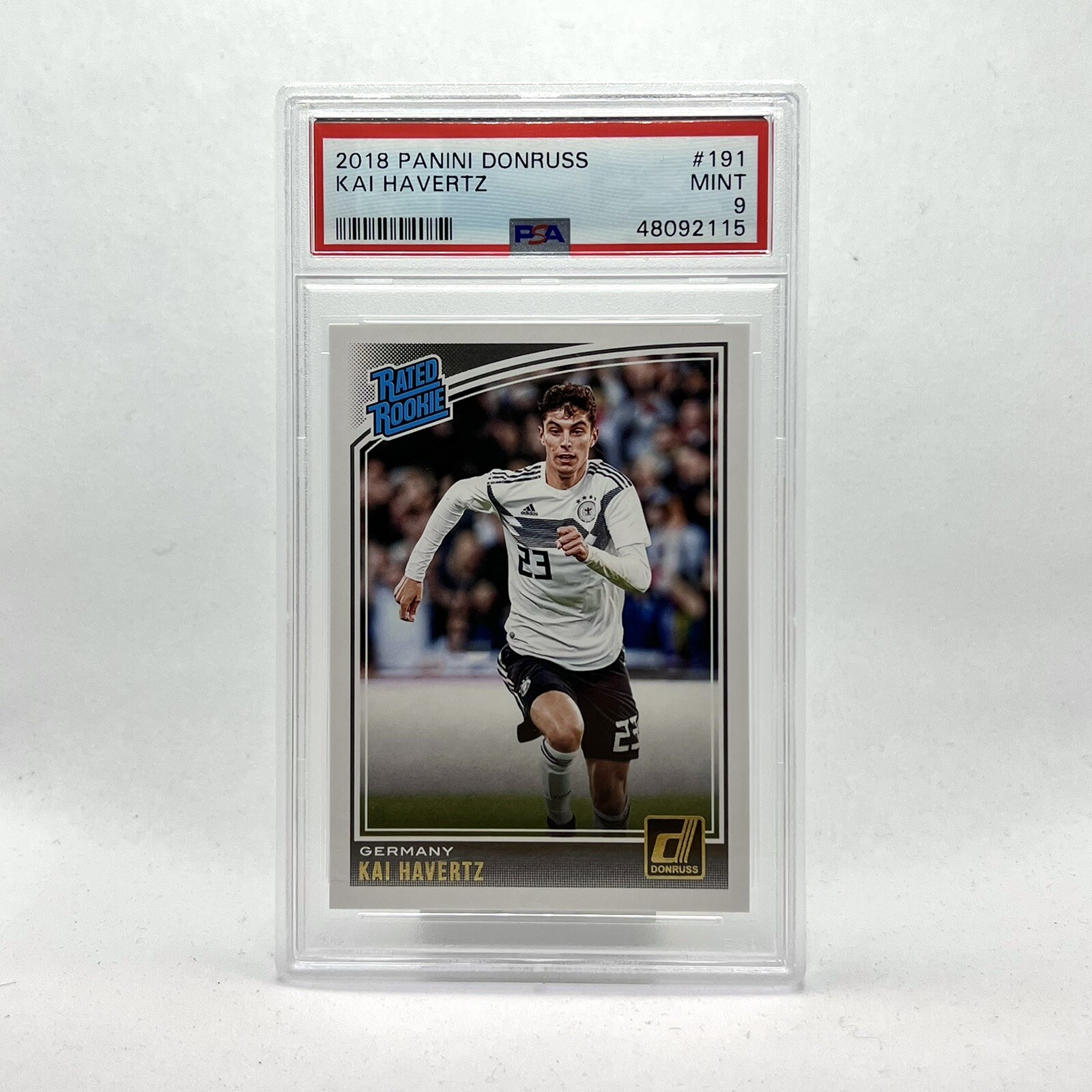 2018 Panini Donruss Rated Rookie Optic Kai Havertz PSA 9 MINT RC