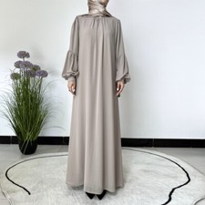 Dubai Muslim Women Abaya Maxi Dress Modest Kaftan Arab Robe Turkey Long Gown New