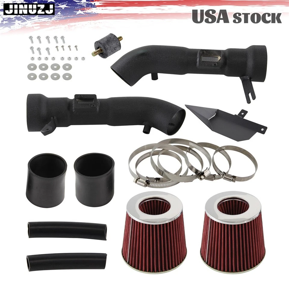 Cold Air Intake Kit Nissan 370Z Infiniti G37 3.7L V6 2009-2019 High Flow Filter Foto 4 de 4