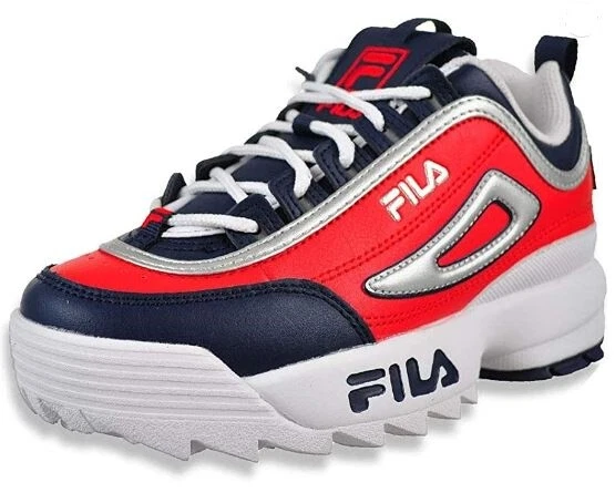 Matematik Stolpe ikke FILA Sneakers Shoes Little Kids Disruptor II Red Blue White | eBay