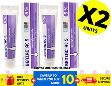 Galderma Benzac AC 5 Benzoyl Peroxide Gel Acne Pimple 15g  X 2 