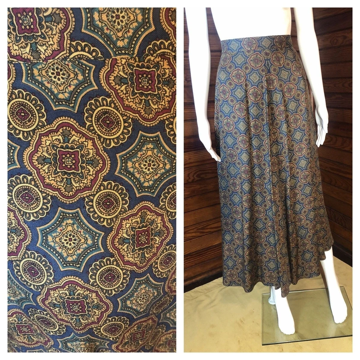 Flowy maxi skirt shop 80s