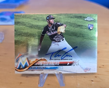 2018 Topps Chrome Tayron Guerrero Rookie On Card Auto Miami Marlins