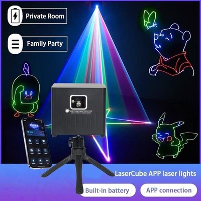 Rechargeable colorful laser light RGB 500mw Battery app lazer disco laser light