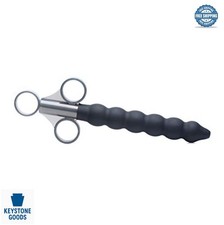 Beaded Silicone Lubricant Launcher Tapered Tip Premium Extra Stimulation