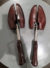 Vintage ROCHESTER Travel Tree Rochester Brown Wood Shoe insert Adjustable 1 Pair