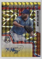 2022 Mosaic Choice Fusion Red & Yellow Prizm 74/88 Nick Allgeyer Auto 16m2