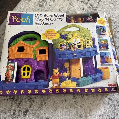 Vintage Disney Winnie the Pooh 100 Acres Tree House Playset