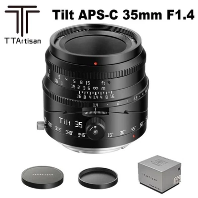 TTArtisan Tilt 35mm F1.4 APS-C Manual Lens for X/E/Z/RF/M43 Mirrorless Cameras