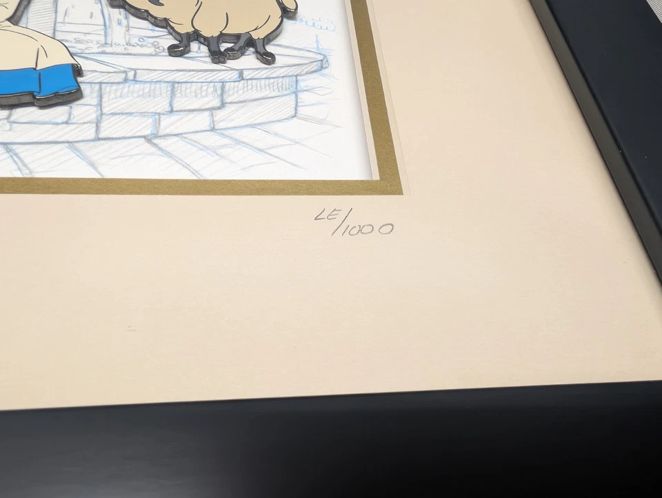 Pin Celular Arte Animación Disney Bella La Bella y la Bestia LE 1000 Enmarcado  Foto 3 de 4