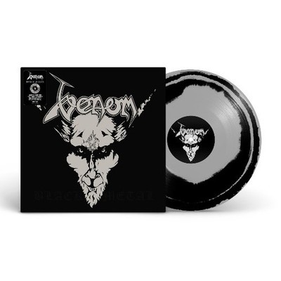 Venom Black Metal 40th Anniversary LP Silver Black Swirl Vinyl NEW