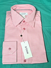 ETON Contemporary Pink White Dress Shirt - Sz. 42; 16.5 - NWT