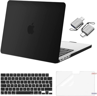 MOSISO Hard Case MacBook Pro 14'' (M1/M2/M3/M4) Schutz Hülle 360° Bumper Transpar